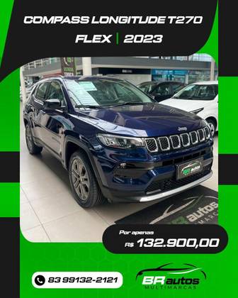 JEEP COMPASS 1.3 T270 TURBO FLEX LONGITUDE AT6